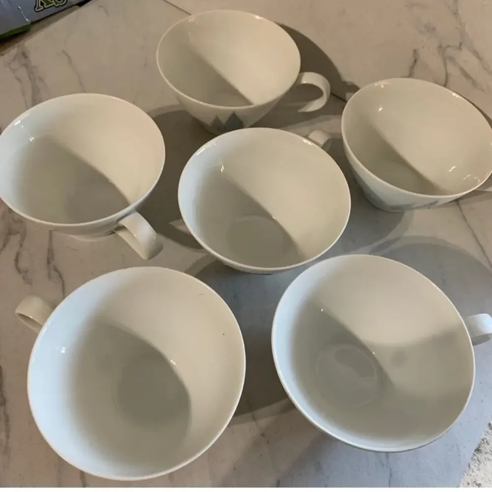 60s Japanese Noritake cook n serve tea cups (6)